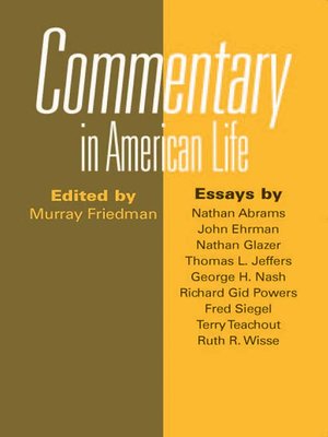 cover image of Commentary In American Life